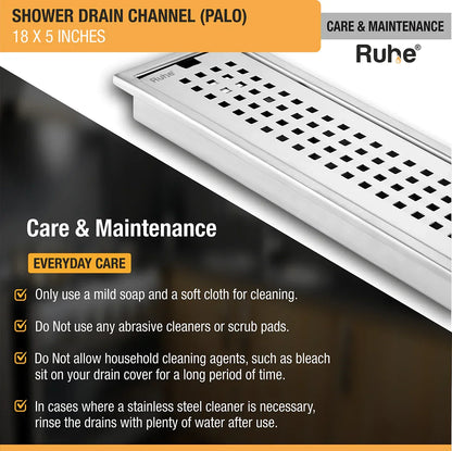 Palo Shower Drain Channel (5 Inches)