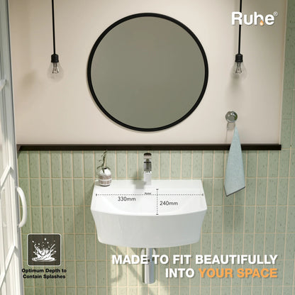 Felis Wall-hung Wash Basin (depth)