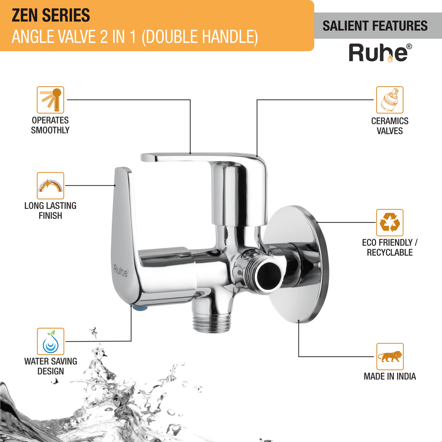 Zen Two Way Angle Valve