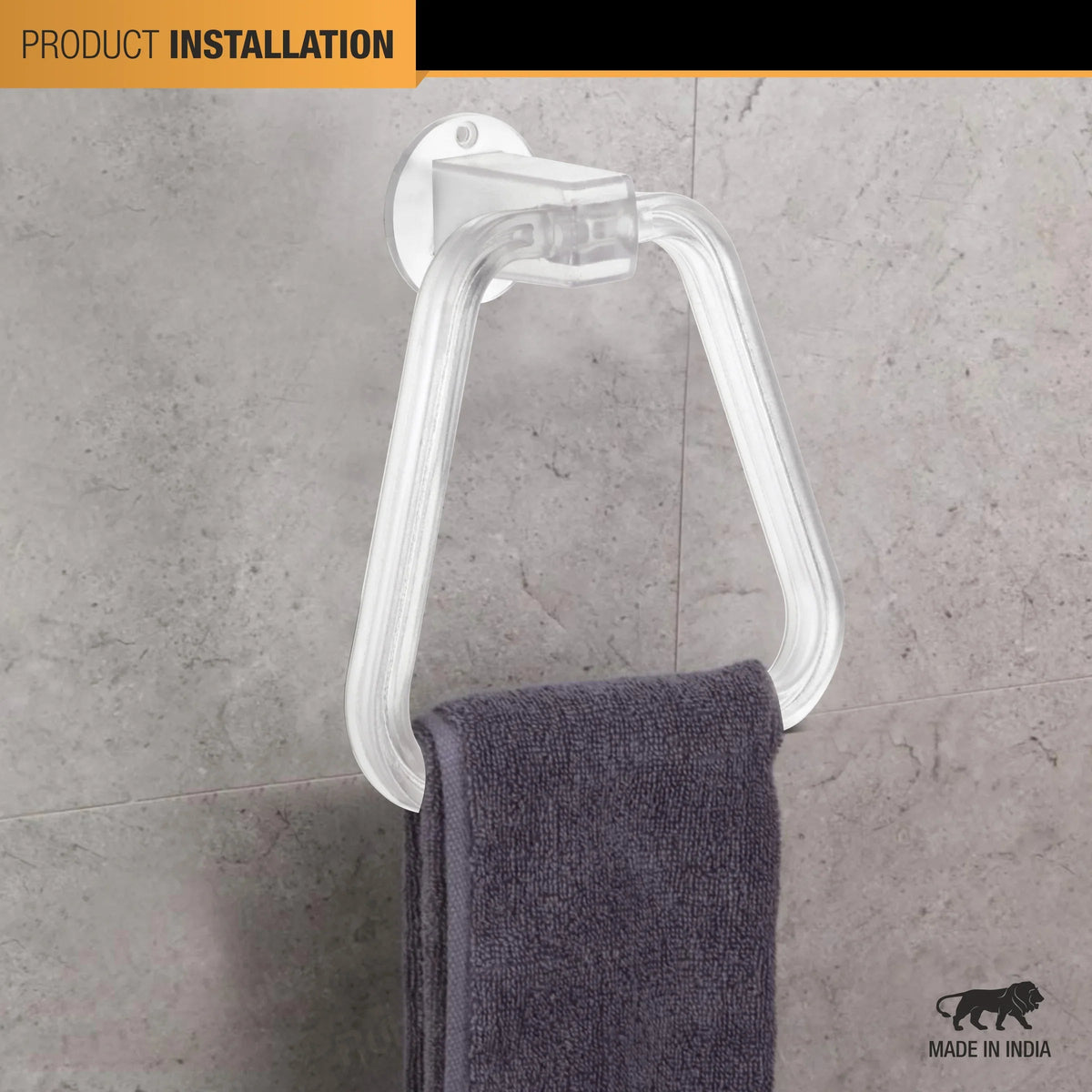 Square ABS Towel Ring 5