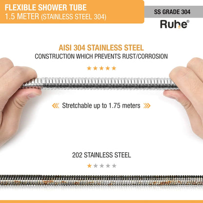 Shower Tube 304-Grade SS