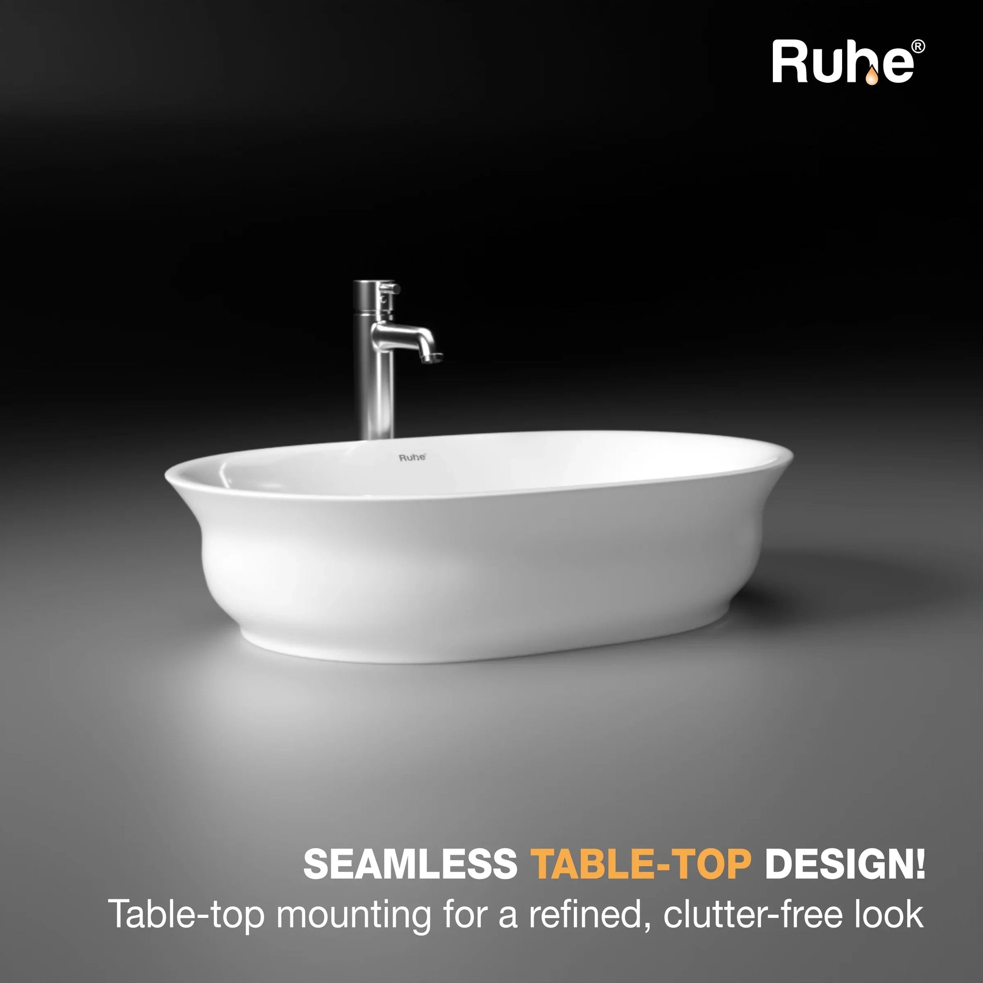 Oasis Table-Top Wash Basin (Clutter free look)