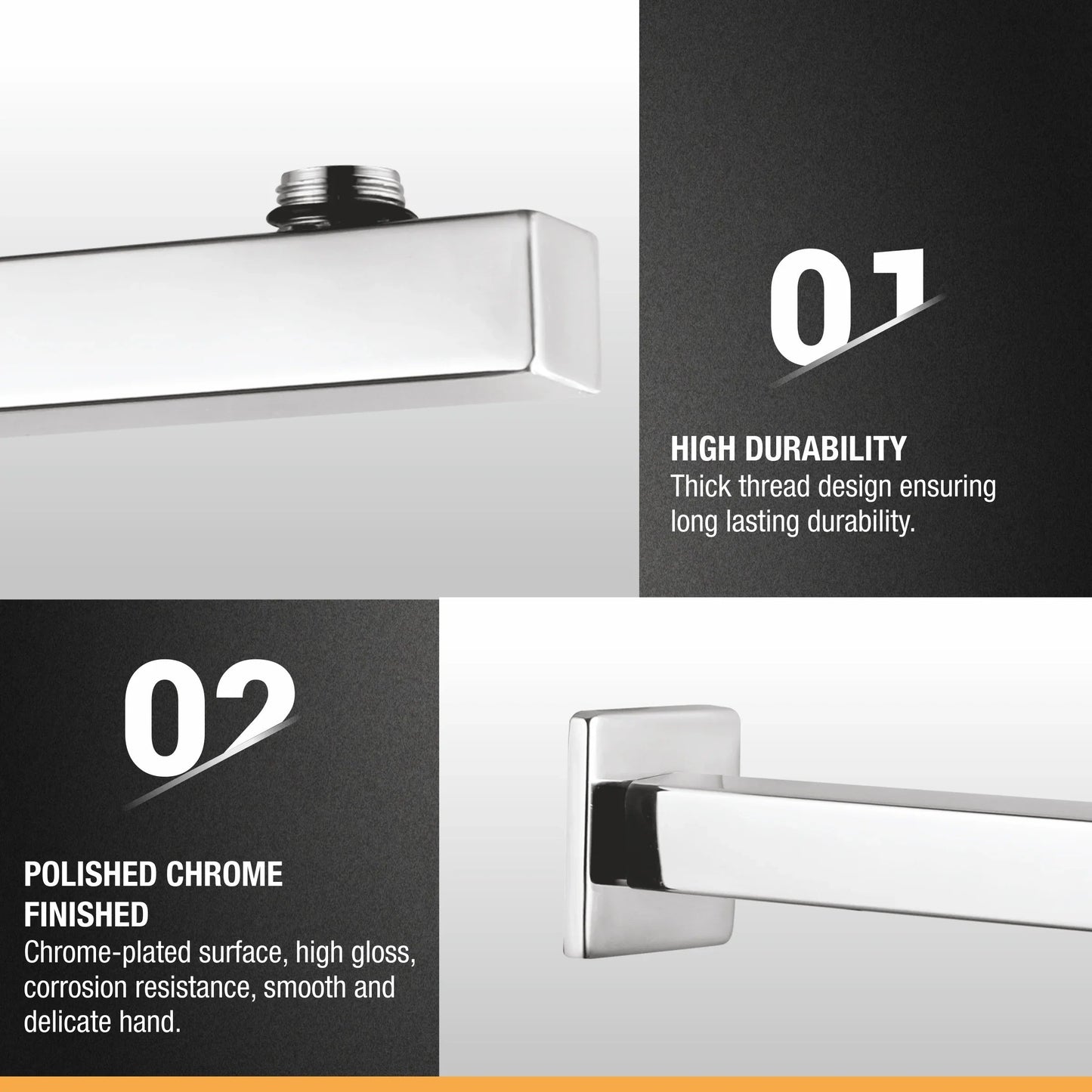 Square Shower Arm (18 Inches) 3