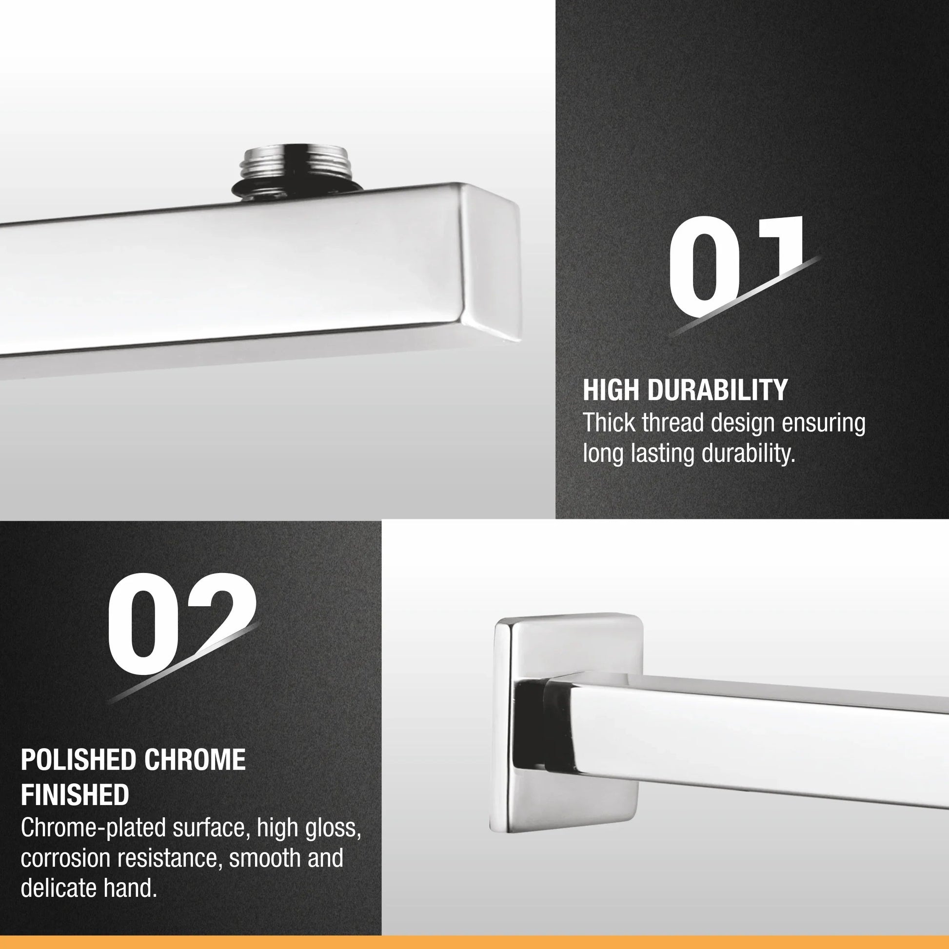 Square Shower Arm (18 Inches) 3