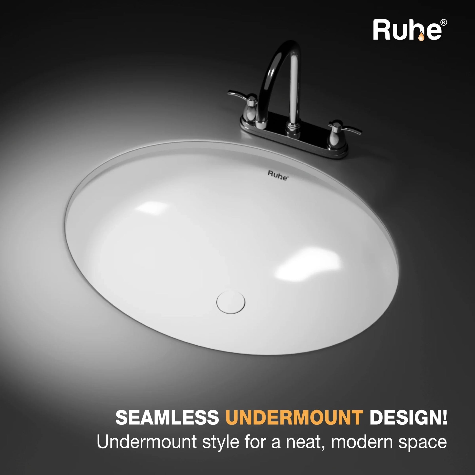 Simple Undermount Wash Basin (Clutter free look)