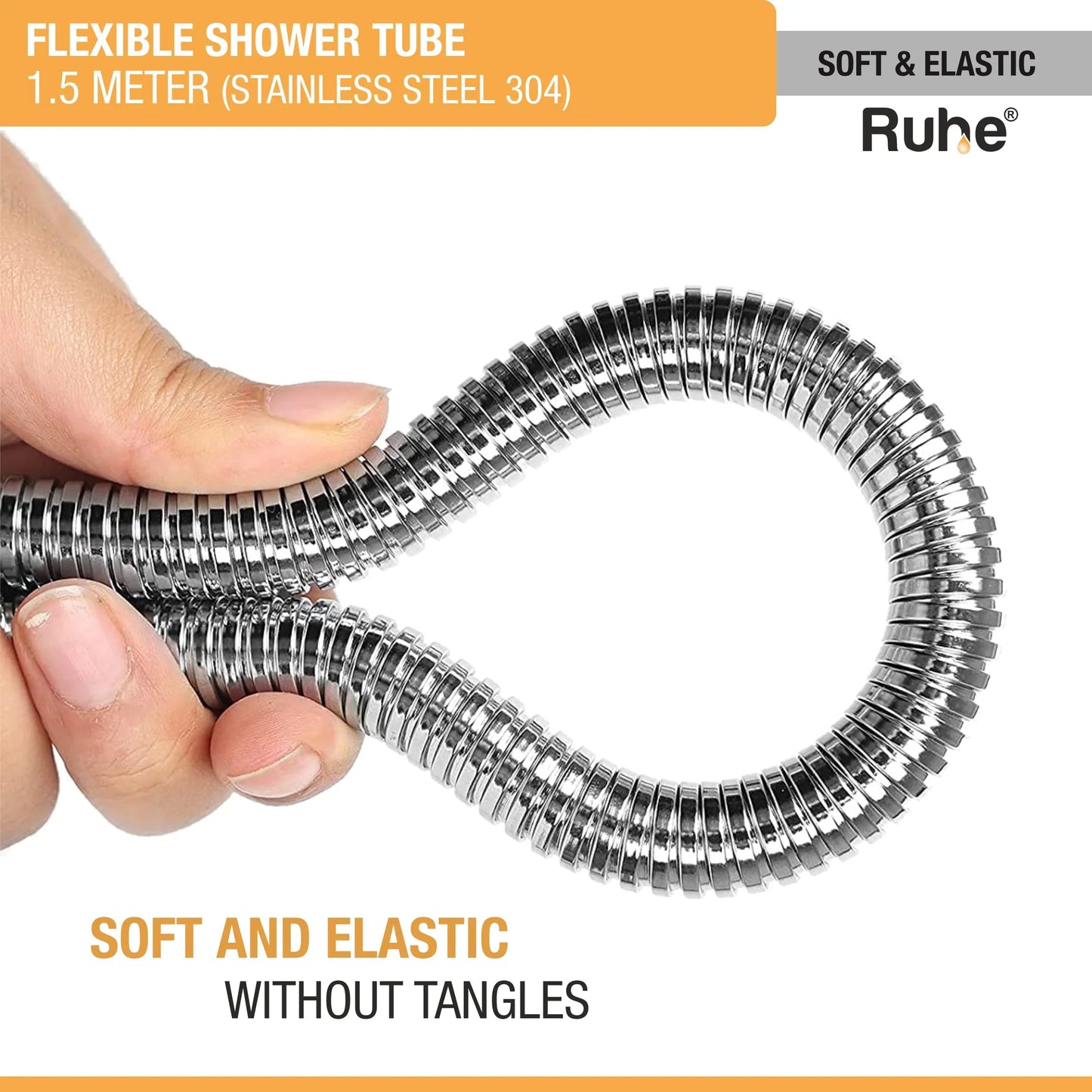 Shower Tube 304-Grade SS (1.5m) - by Ruhe
