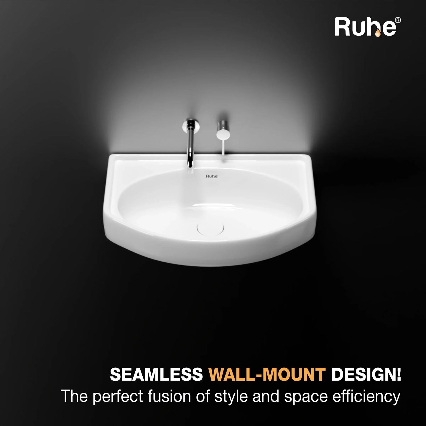 Indus Wall-hung Wash Basin (Clutter free look)