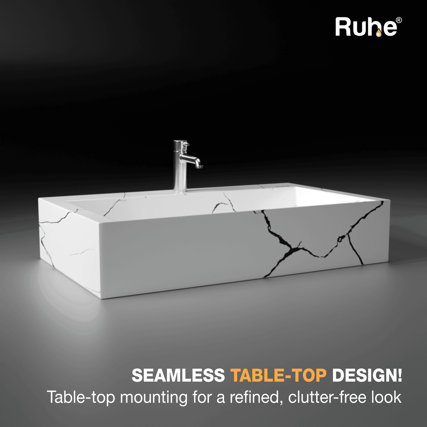 Aether Table Top Wash Basin (Clutter free look)