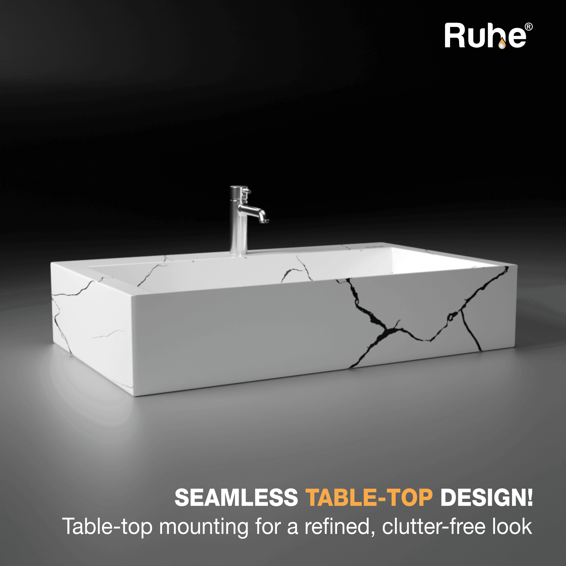 Aether Table Top Wash Basin (Clutter free look)