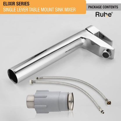 Elixir Single Lever Deck-mount Tall Body Wash Basin Mixer Tap - by Ruhe