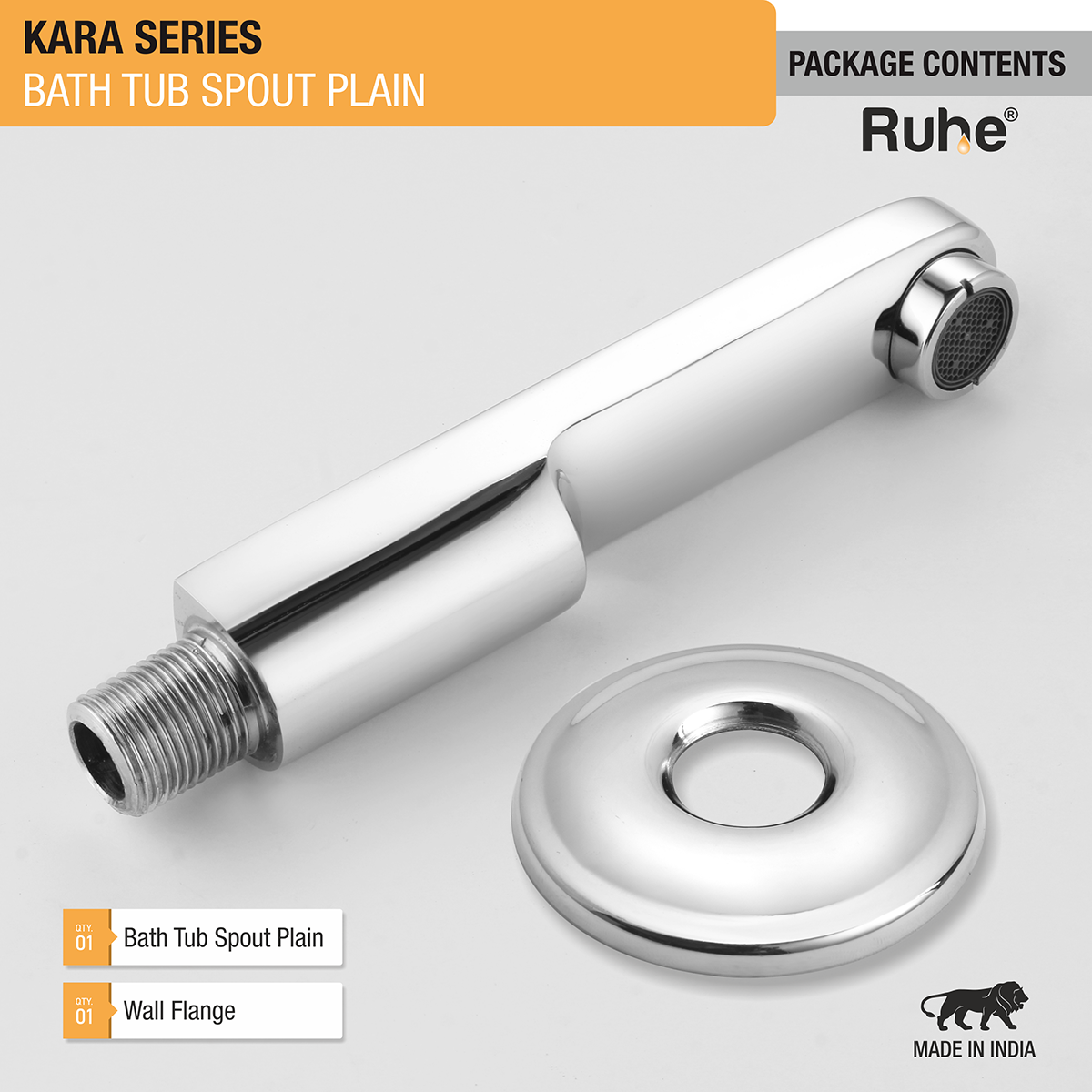 Kara Plain Bathtub Tap (Only Spout) - by Ruhe