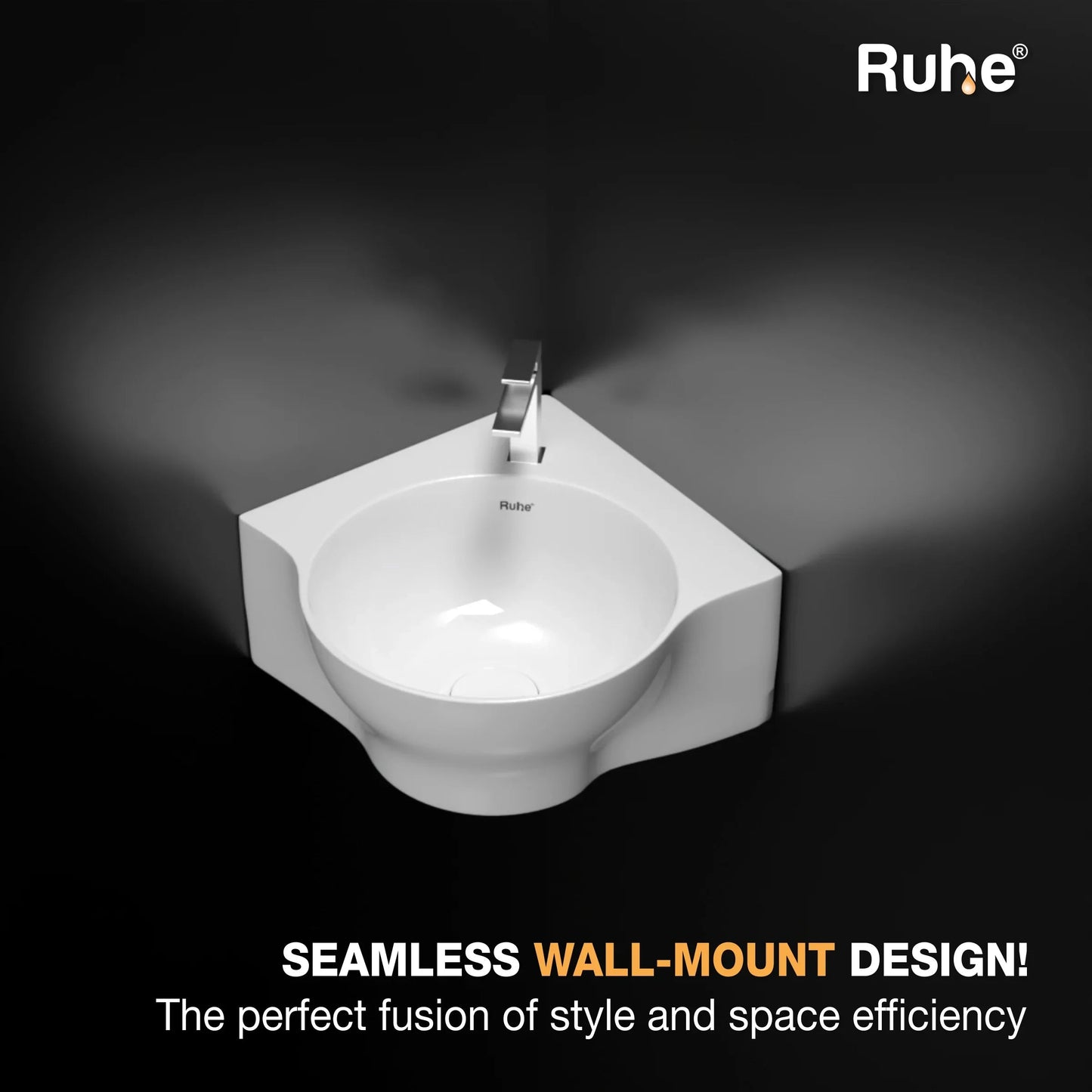 Miram Wall-hung Wash Basin (Clutter free look)