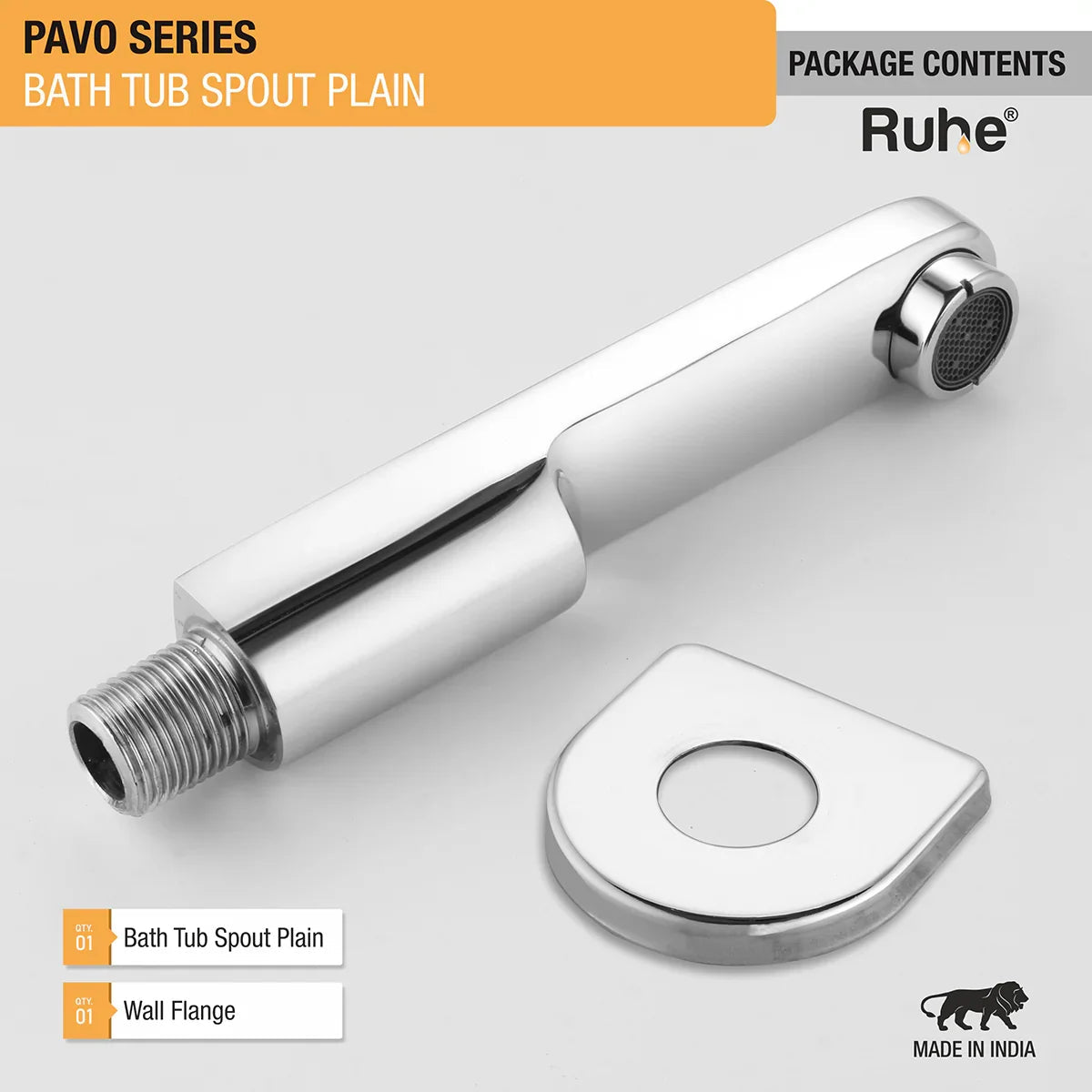Pavo Plain Bathtub Tap (Only Spout) - by Ruhe