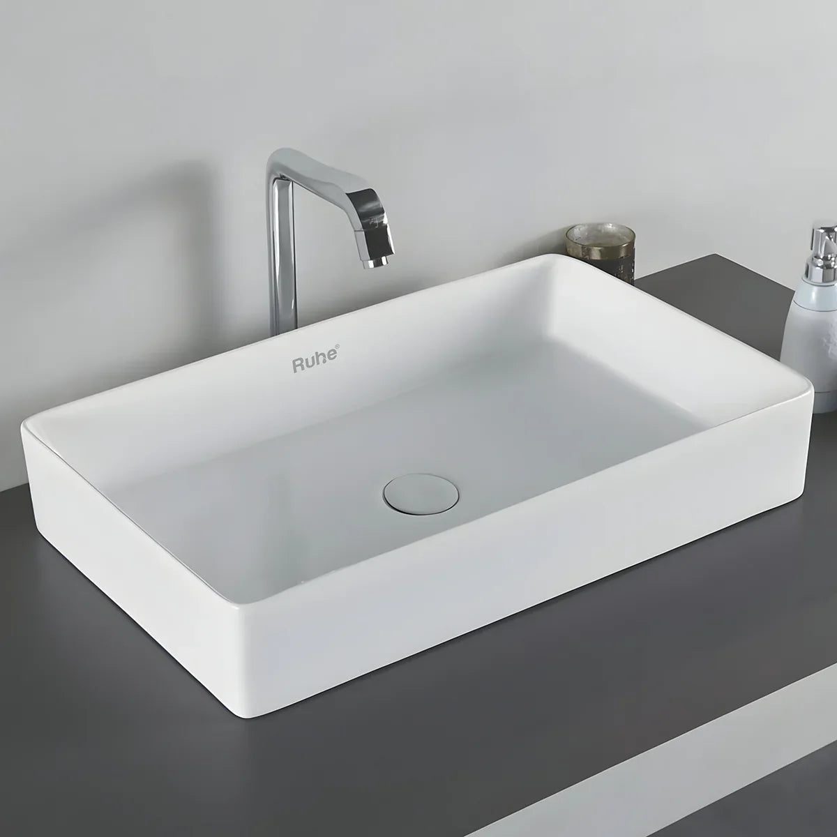 White Ceramic Pop-up Waste Coupling (3 Inches) - by Ruhe