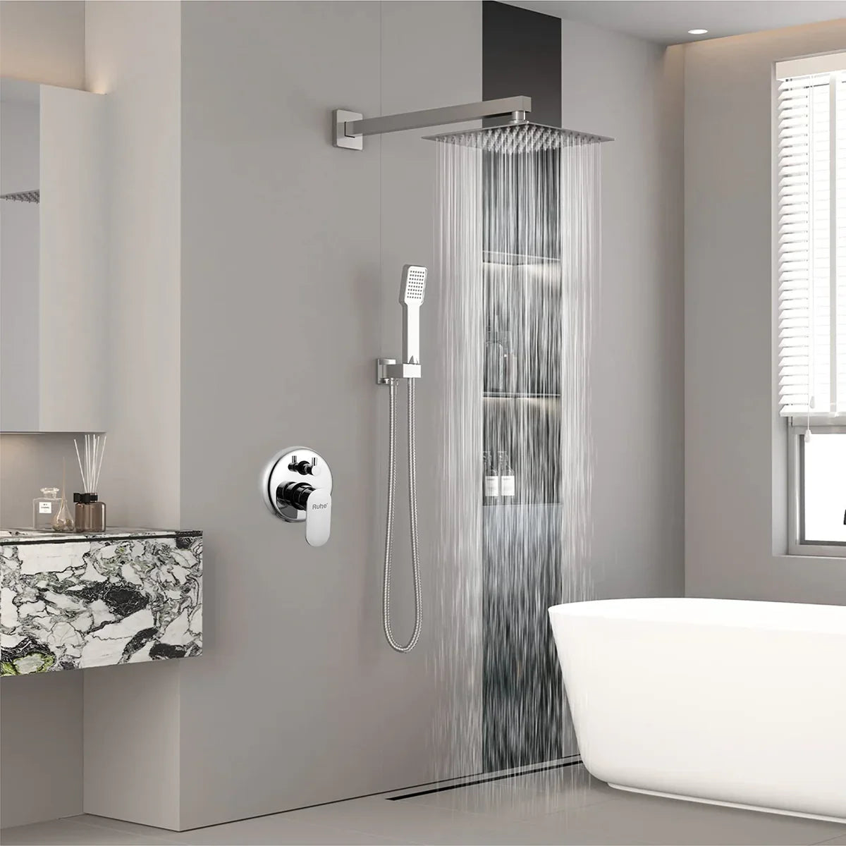 Demure Single Lever 2-inlet Diverter (Complete Set) - by Ruhe