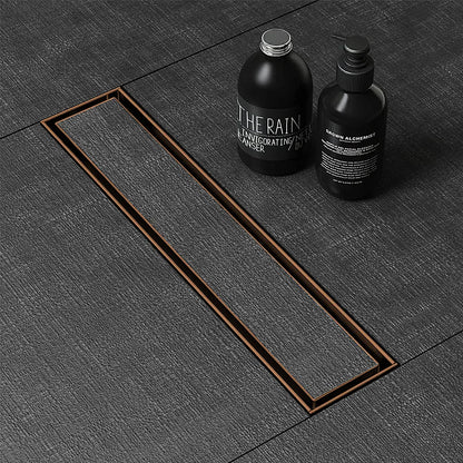 Marble-Insert Shower Drain Channel (3 Inches)