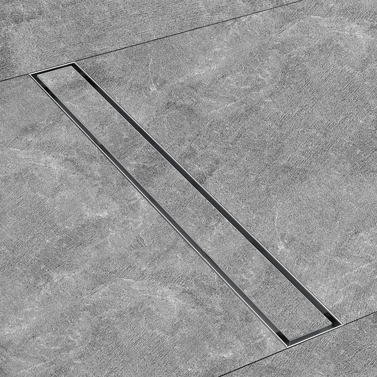 Marble-Insert Shower Drain Channel 5 inches
