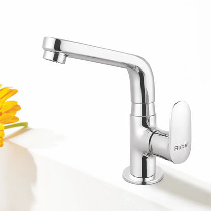 Demure Deck Mount Wash Basin Tap with Swivel Spout