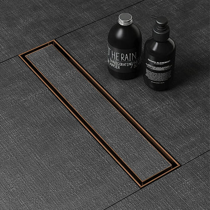 Marble-Insert Shower Drain Channel (4 Inches)
