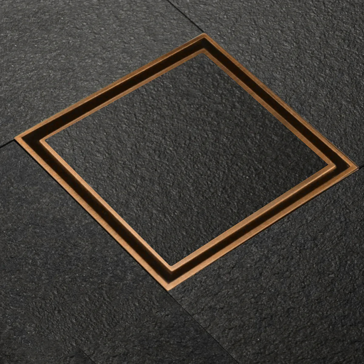 Tile-Insert Shower Drain Channel (4 x 4 Inches)