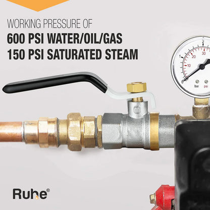 Brass Ball Valve (Â½ Inch) working pressure