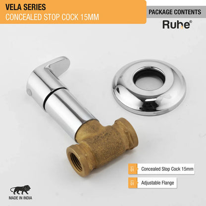 Vela Concealed Stop Valve Brass Faucet (15mm)- by Ruhe