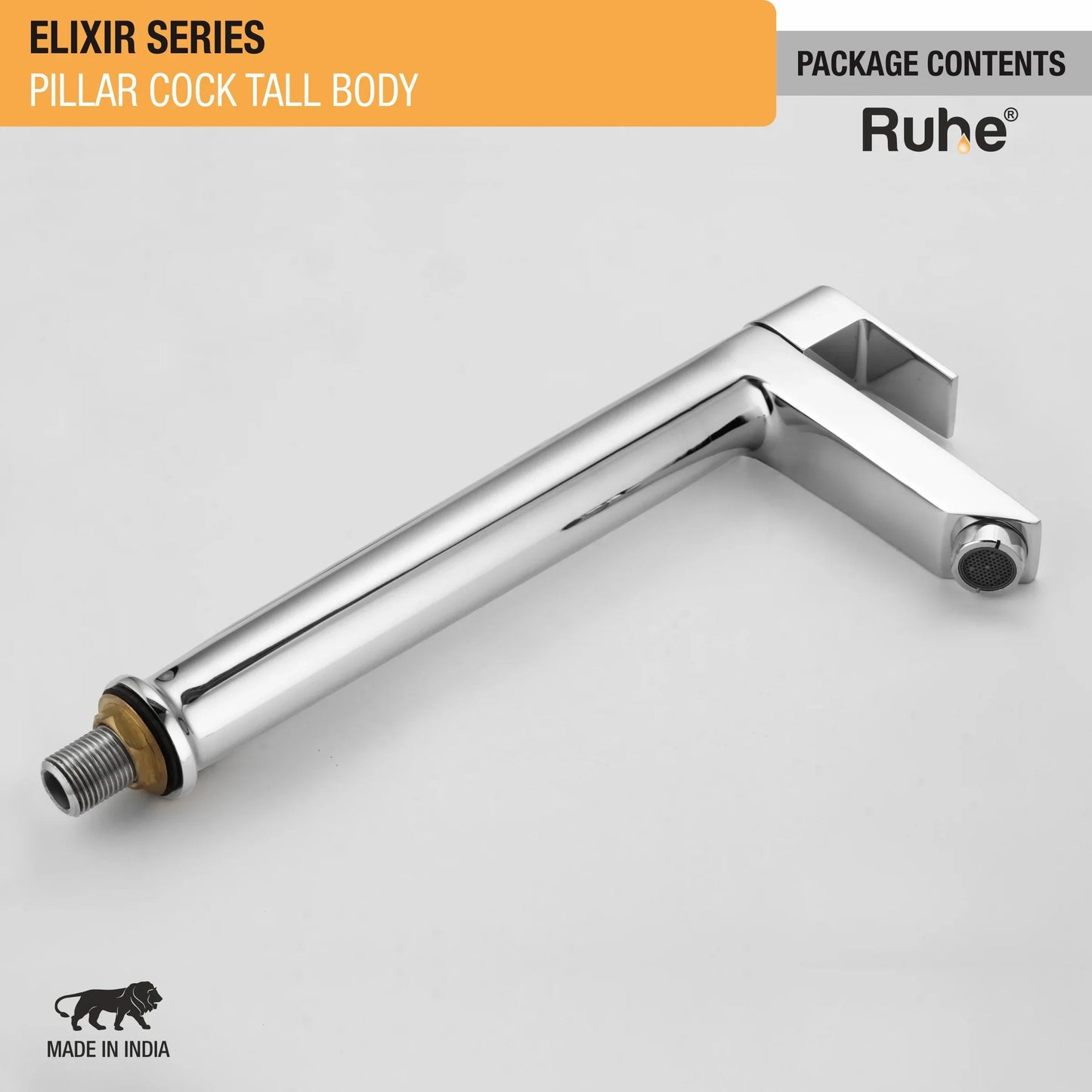 Elixir Tall Body Wash Basin Pillar Tap - by Ruhe