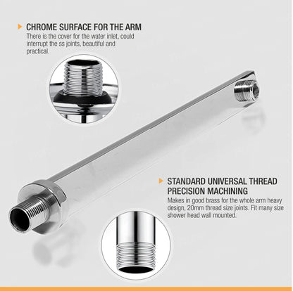 Rectangular Shower Arm (12 Inches) 5