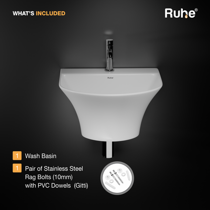 Delphi Half Pedestal Wash Basin (What's Included)
