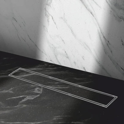 Tile-Insert Shower Drain Channel (4 Inches)