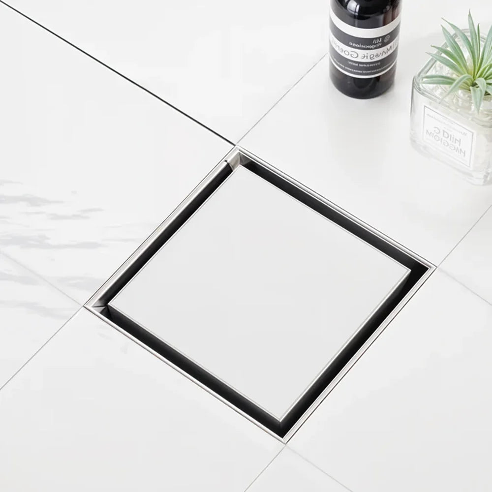 Tile-Insert Shower Drain Channel (6 x 6 Inches)