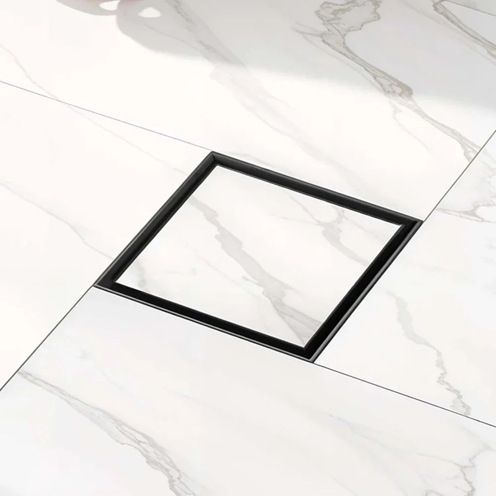 Tile-Insert Shower Drain Channel (5 x 5 Inches)