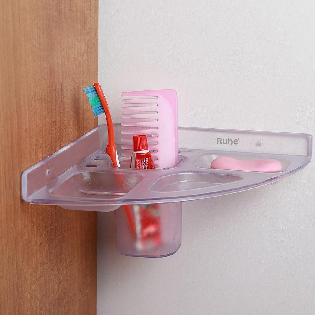 5 in 1 Tumbler Cum Toothbrush Holder cum 3 Soap Dish - by Ruhe - Ruhe
