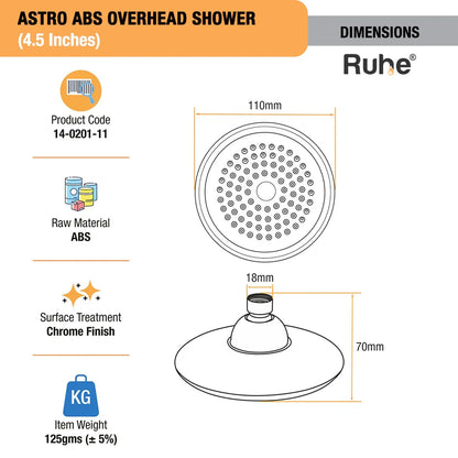Astro ABS Overhead Shower (4.5 Inches)