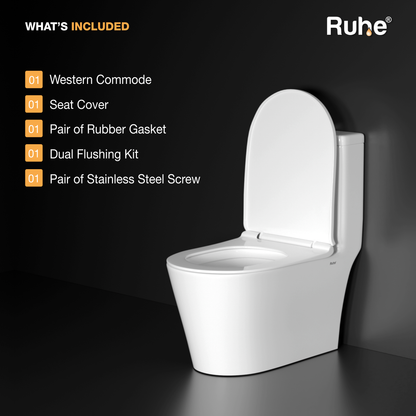 Aenor One-Piece Western Commode, What’s Included