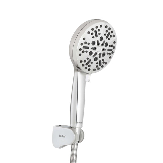 Peak Chrome Octa-Flow ABS Hand Shower with 1.5 Meter 304-grade SS Hose & Hook