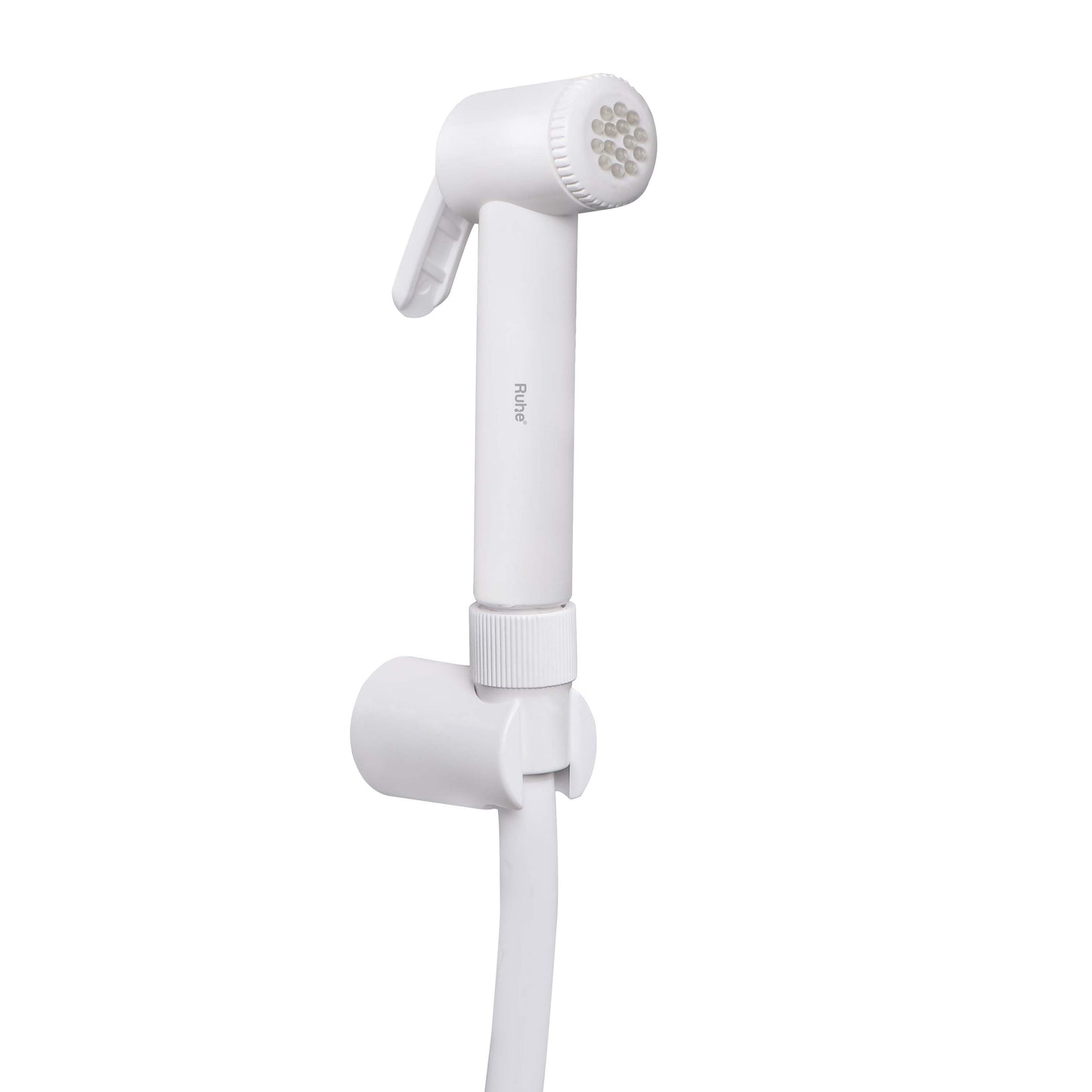 Plain White Health Faucet with 1 Meter Hose & Hook