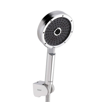Cacia Triple Flow ABS Hand Shower with 1.5 Meter 304-grade SS Hose & Hook
