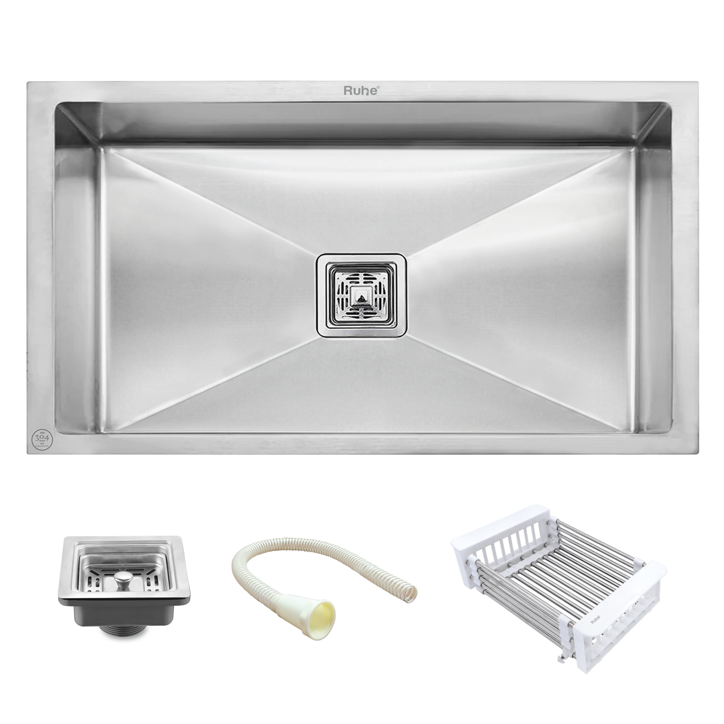 Handmade Single Bowl Kitchen Sink (32 x 18 x 10 Inches)