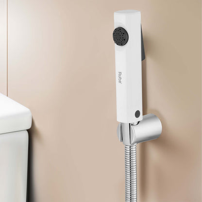 Ion White Health Faucet with 304-Grade SS Hose & Hook