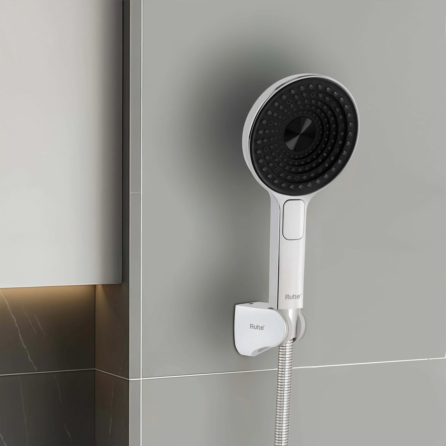 Rosa Quadruple Flow ABS Hand Shower with 1.5 Meter 304-grade SS Hose & Hook