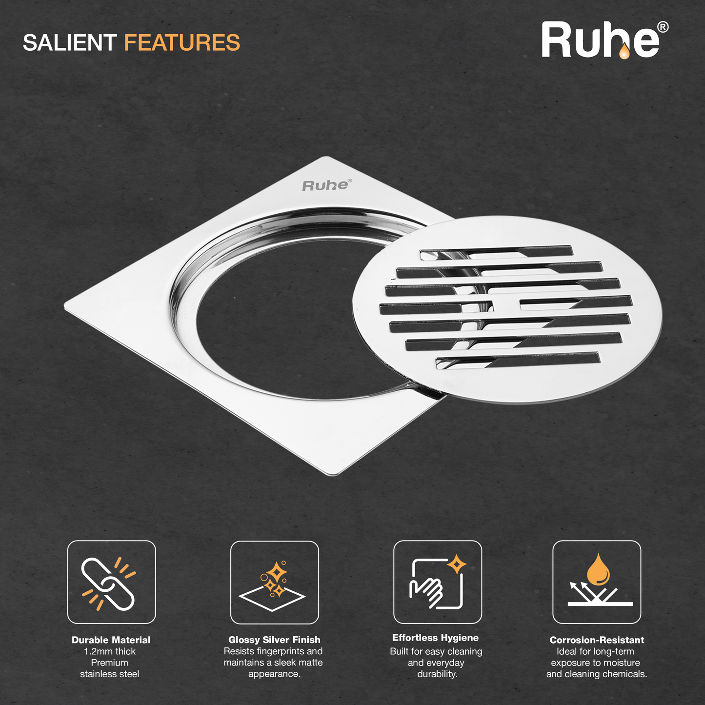 Classic Neon Flat Cut Floor Drain