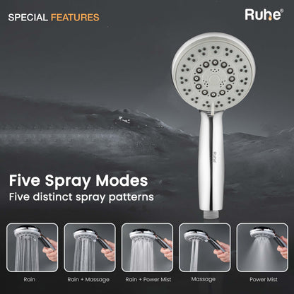 Sigma Multiflow Hand Shower with 304-grade SS Hose & Hook