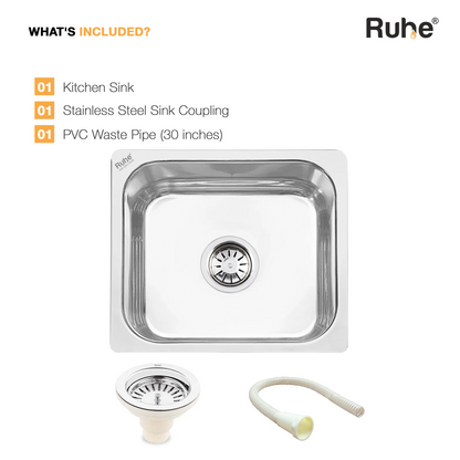 Single Bowl Kitchen Sink (24 x 18 x 9 Inches), What's Included