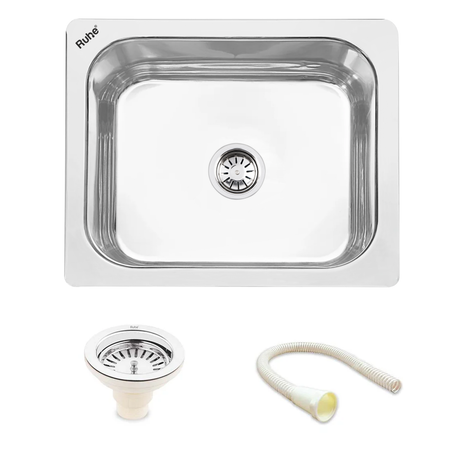 Single Bowl Kitchen Sink (24 x 18 x 9 Inches)