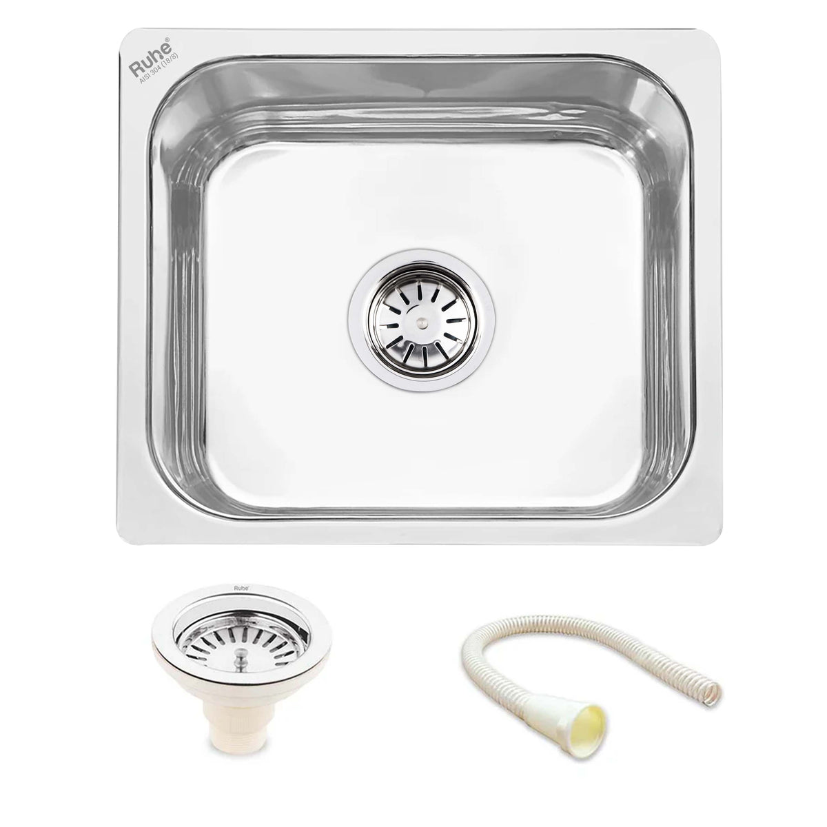 Single Bowl Kitchen Sink (15 x 12 x 6 Inches)