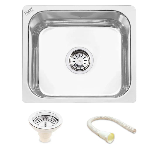 Single Bowl Kitchen Sink (15 x 12 x 6 Inches)