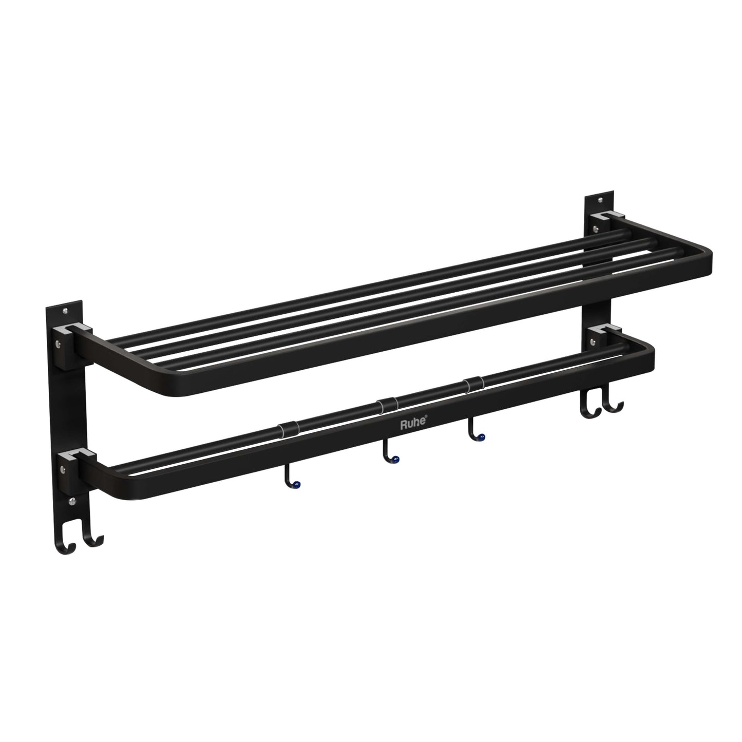 Dual Foldable Towel Rack (24 Inches)
