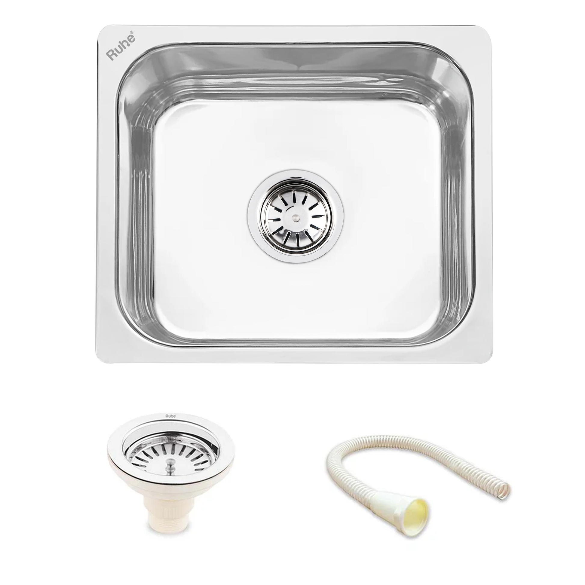 Single Bowl Kitchen Sink (24 x 18 x 9 Inches)