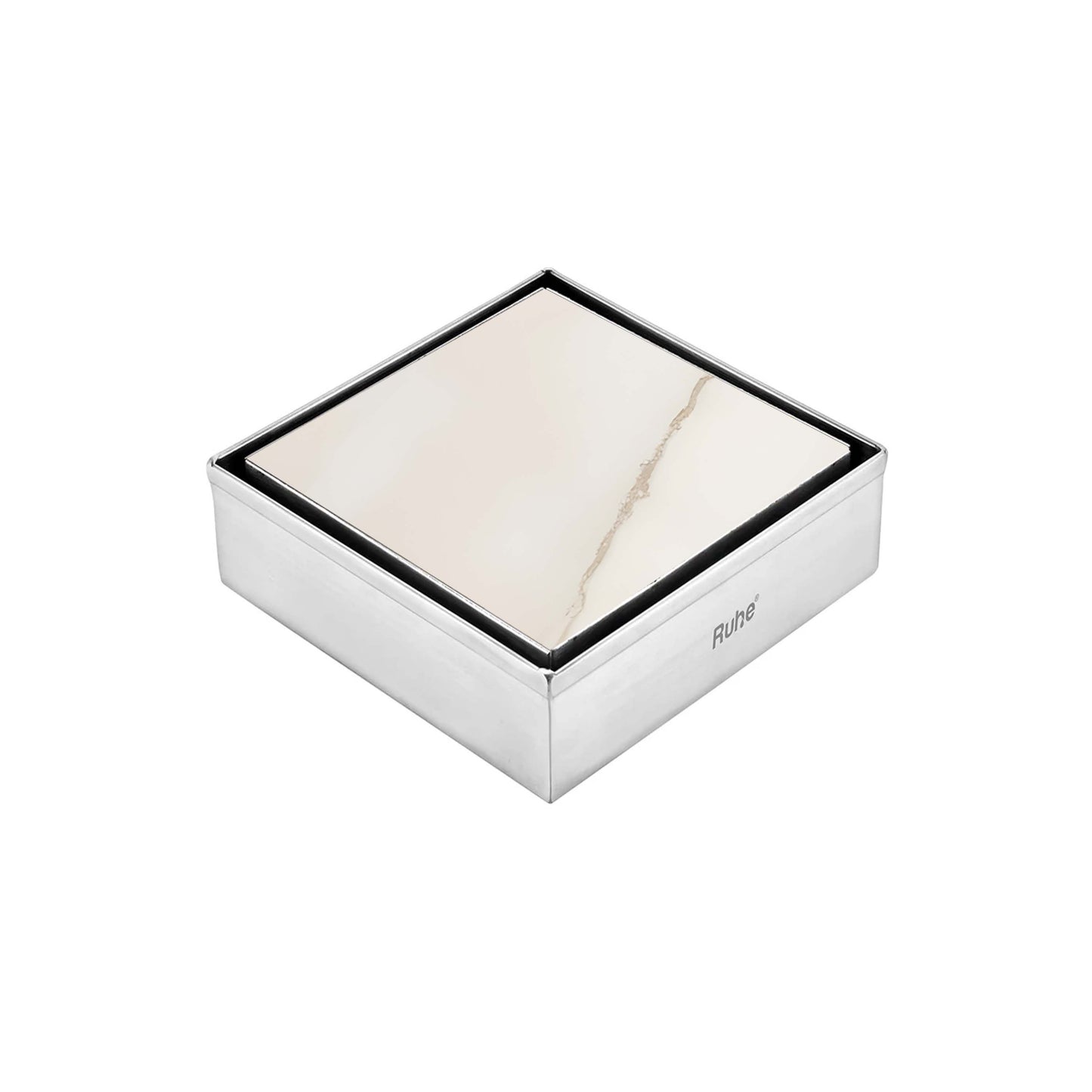 Tile-Insert Shower Drain Channel (4 x 4 Inches)